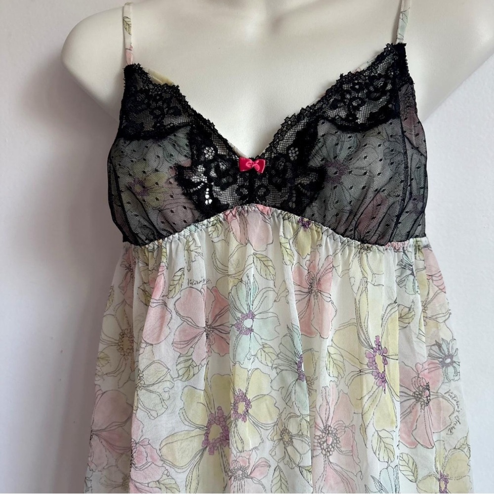 Y2K Victoria’s Secret floral baby doll top - Picture 2 of 5